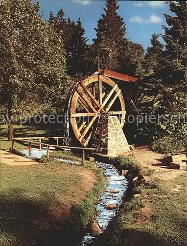 Wassermuehle Wasserkraftrad Bockswiese Kuranlagen Hahnenklee Kat. Gebaeude und Architektur