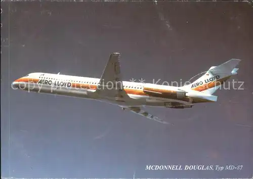 Flugzeuge Zivil Aero Lloyd McDonnell Douglas MD 87  Kat. Airplanes Avions