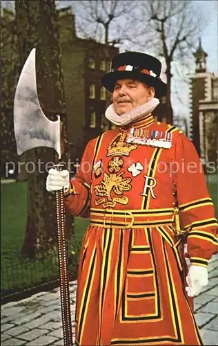 Leibgarde Wache Yeoman Warder Tower of London  Kat. Polizei