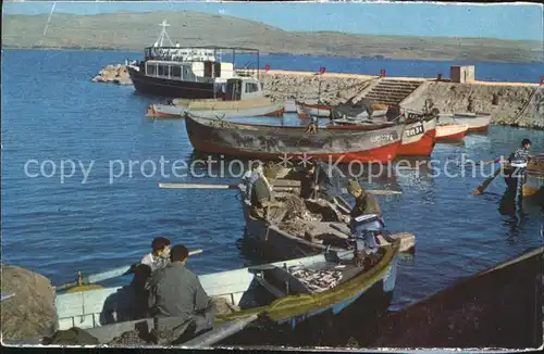 Fischerei Fischkutter Fischerboote Lake of Tiberias Kat. Handwerk