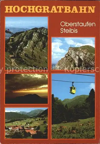 Seilbahn Hochgrat Oberstaufen Steibis  Kat. Bahnen