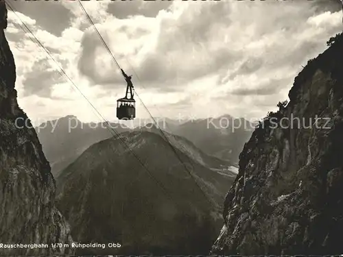 Seilbahn Rauschberg Ruhpolding  Kat. Bahnen