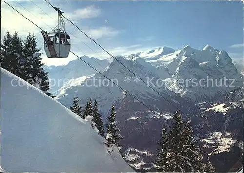 Seilbahn Hasliberg Kaeserstatt Wetterhorngruppe Kat. Bahnen