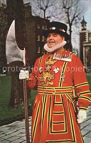 Leibgarde Wache Yeoman Warder Tower of London  Kat. Polizei