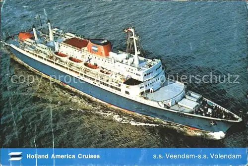 Dampfer Oceanliner S.S. Veendam   S.S. Volendam Kat. Schiffe