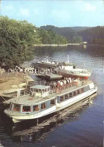 Motorschiffe Saalburg Schiffsanlegestelle Kat. Schiffe