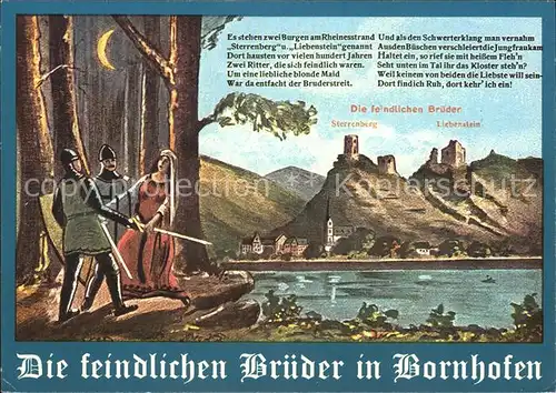 Sagen Maerchen Die Feindlichen Brueder Sterrenberg Liebenstein Bornhofen Kat. Maerchen und Sagen