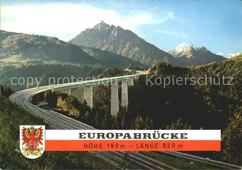 Bruecken Bridges Ponts Europabruecke Innsbruck Serles