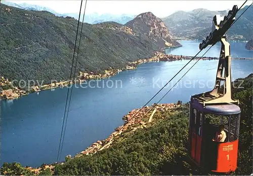 Seilbahn Funivia Brusino Serpiano Lago di Lugano  Kat. Bahnen