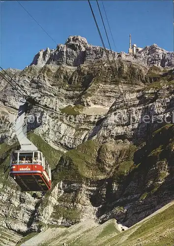 Seilbahn Saentis Schwaegalp Gyrenspitz Kat. Bahnen