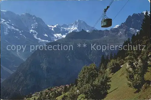 Seilbahn Schilthorn Gimmelwald Grosshorn Breithorn Kat. Bahnen