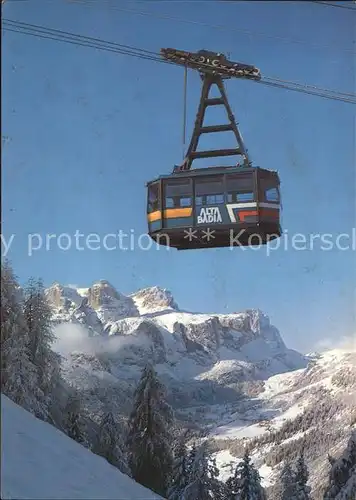 Seilbahn Funivia Alta Badia Piz La Villa  Kat. Bahnen