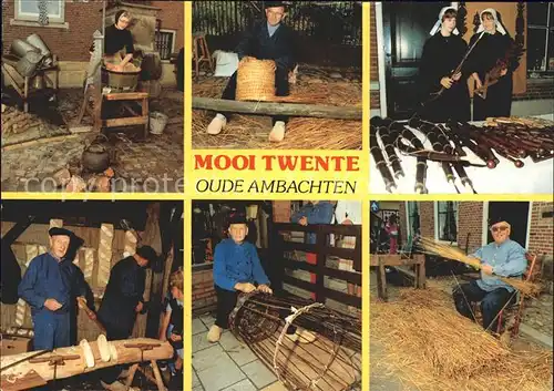 Handwerk Korbflechten Mooi Twente Oude Ambachten Kat. Handwerk