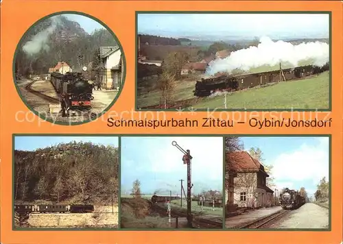 Lokomotive Schmalspurbahn Zittau Oybin Jonsdorf  Kat. Eisenbahn