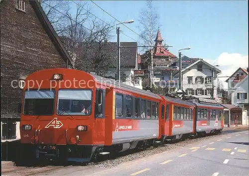 Eisenbahn Appenzeller Bahnen Pendelzug Teufen Kat. Eisenbahn