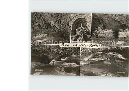 Hoehlen Caves Grottes Barbarossa Gerberei Neptungrotte Empfangssaal Kat. Berge