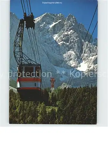 Seilbahn Zugspitze Zugspitzgipfel Kat. Bahnen