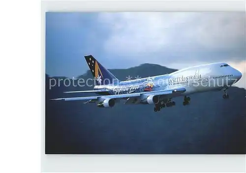 Flugzeuge Zivil Ansett Australia Sydney 2000 B747 312 VH INJ c n 23029 590 Kat. Airplanes Avions