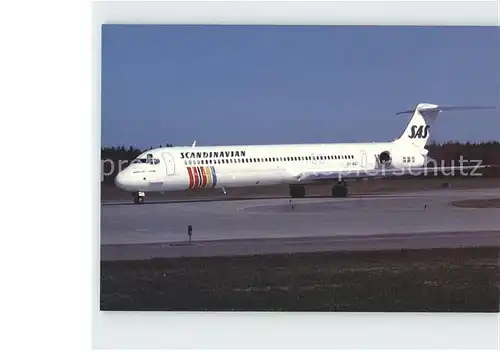 Flugzeuge Zivil SAS Scandinavian DC 9 81 Kat. Airplanes Avions