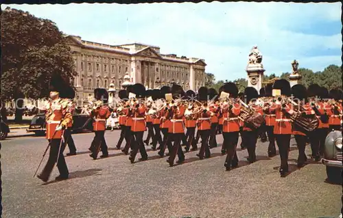 Leibgarde Wache Guards Band Buckingham Palace London Kat. Polizei