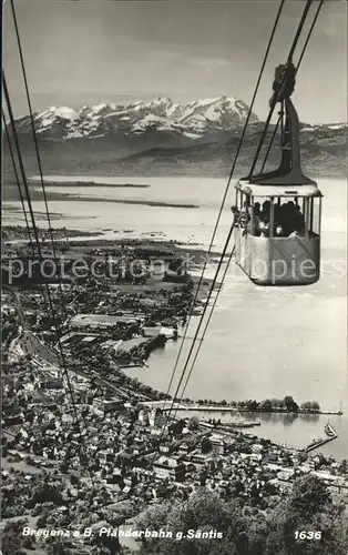 Seilbahn Pfaenderbahn Bregenz Bodensee  Kat. Bahnen