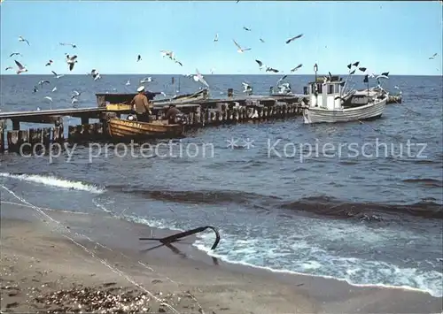 Fischerei Ostsee Moewen Fischkutter Kat. Handwerk