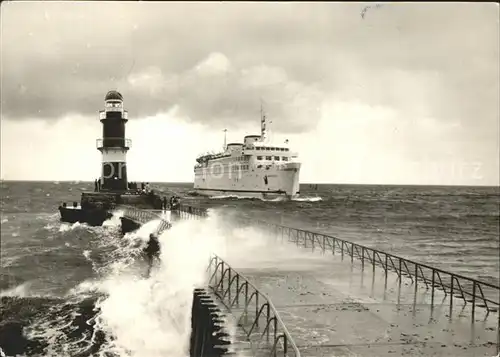 Faehre MS Warnemuende Leuchtturm  Kat. Schiffe