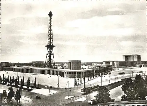 Funkturm Berlin Ausstellungshallen  Kat. Gebaeude