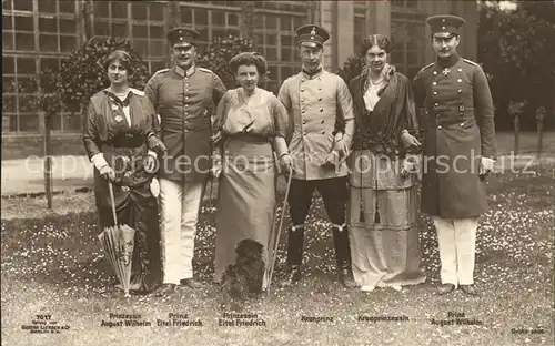 Adel Preussen Kronprinz Wilhelm Kronprinzessin Cecilie Prinzen Prinzessinen Kat. Koenigshaeuser