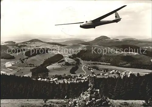 Segelflug Wasserkuppe Rhoen Fiegerdenkmal Kat. Flug