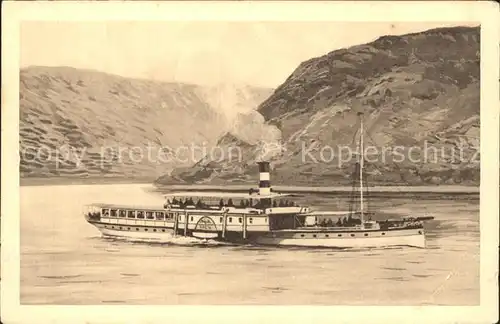 Dampfer Seitenrad Koeln Duesseldorfer Rheindampfschifffahrt Kat. Schiffe