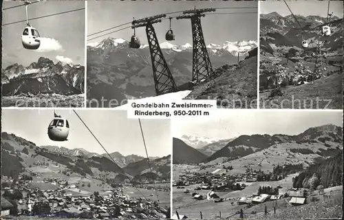 Seilbahn Zweisimmen Rinderberg Kat. Bahnen