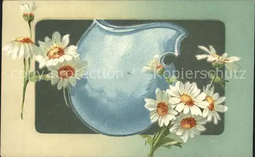 Blumen Margeriten Litho Kat. Pflanzen