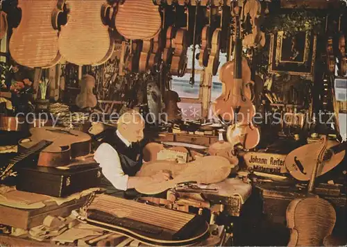 Geige Geigenbauer Johann Reiter Mittenwald  Kat. Musik