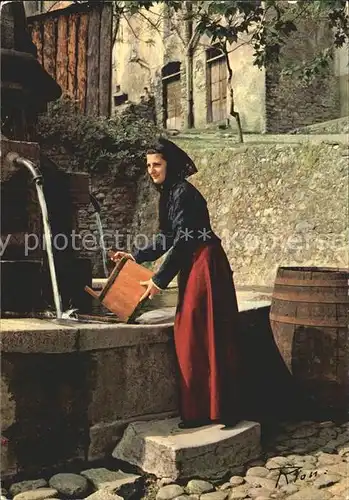 Trachten Frankreich A la Fontaine  Kat. Trachten