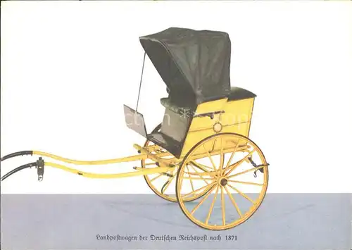 Postkutsche Landpostwagen Deutsche Reichspost 1871 / Post /