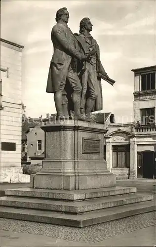 Denkmal Goethe Schiller Weimar  Kat. Denkmaeler