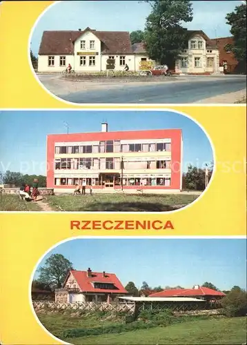 Rzeczenica Hotel Mysliwski Dom Handlowy Fragment miejscowosci  Kat. Rzeczenica