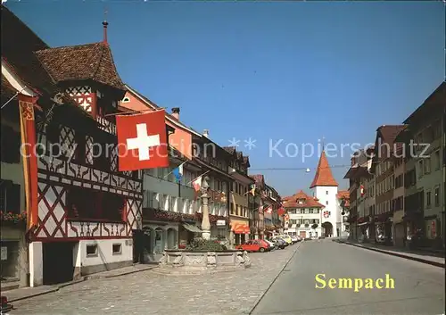 Sempach LU Strassenansicht Kat. Sempach