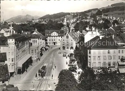 St Gallen SG Theaterplatz Strassenbahn Kat. St Gallen