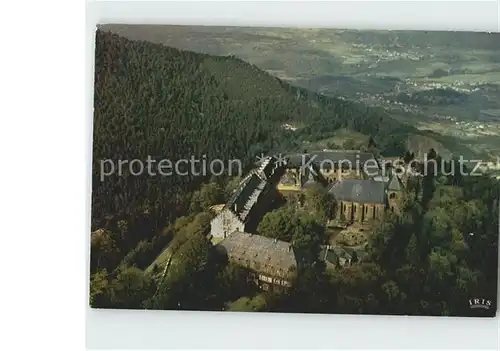 Mont Sainte Odile Mont Ste Odile Le Couvent et la Plaine d Alsace Vue aerienne Kat. Rhinau