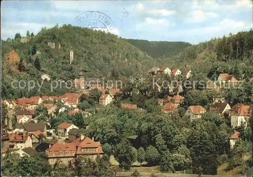 Bad Berneck Ortsblick Fichtelgebirge Kat. Bad Berneck Fichtelgebirge