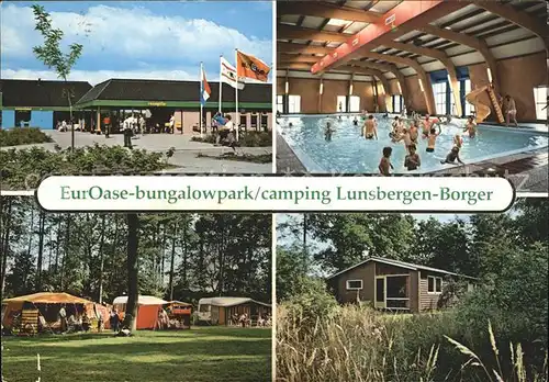 Borger Drenthe EurOase Bungalowpark Camping Lunsbergen Hallenbad Kat. Borger