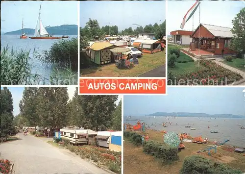 Magyar Velence Autos Camping Segelpartie Zeltplatz Bungalows Strandpartie Kat. Ungarn