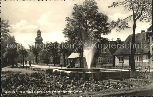 Frauenwald Thueringen Anlagen Springbrunnen Kat. Frauenwald