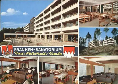 Neustadt Saale Franken Sanatorium Gastraum Speisesaal Kat. Bad Neustadt a.d.Saale