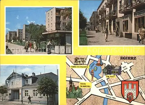 Zgierz Lodz Strassenpartie Ortsansicht Lageplan