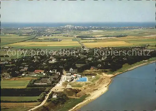 Keitum Sylt mit Westerland Luftkurort Fliegeraufnahme Kat. Sylt Ost