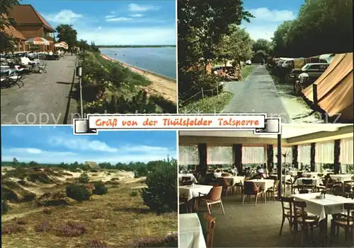 Thuele Friesoythe Hotel Seeblick Restaurant Thuelsfelder Talsperre Duenen Camping Kat. Friesoythe