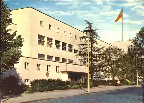 Bonn Rhein Bundeshaus Flagge Kat. Bonn